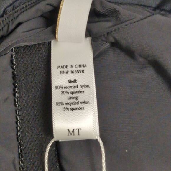 NWT Mindy X Andie Marco Black V-Neck Adjustable Straps One Piece Swimsuit MT - Picture 6 of 9